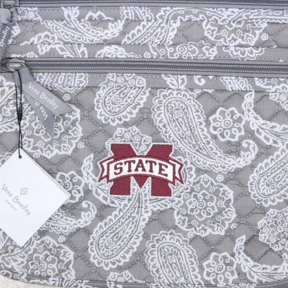 Vera Bradley Collegiate Crossbody - Mississippi State University - Gray - NWT - Picture 2 of 7